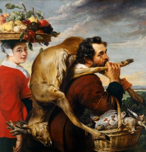 Meyve ve Oyunlu Figürler (tuval üzerine yağlıboya) by Frans Snyders or Snijders