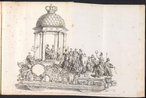 Saint Rombout için geçit töreninde beşinci şamandıra, 1825