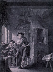 17. Yüzyıl Laboratuvarı by Frans van (after) Mieris