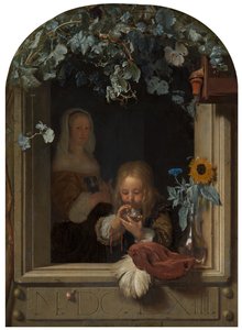 Baloncuk Üfleyen Bir Çocuk, 1663