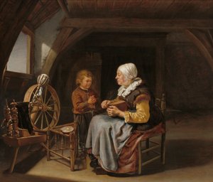 Grace Söylemek, c.1650-55 by Frans van Mieris