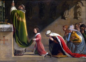 Ayin sırasında Aziz Ludmila ve Aziz Wenceslaus by Frantisek Tkadlik