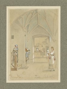Mutfağa bakan bir Gasthaus koridoru by Franz Alt