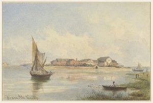Venedik'teki Lagün manzarası by Franz Alt