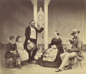 [Altı Kişilik Grup Portresi], 1850'ler-60'lar. by Franz Antoine