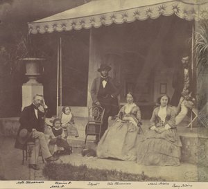 [Antoine ve Höusermann Ailelerinin Grup Portresi], 1850