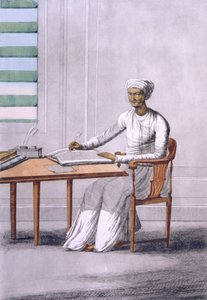 Özel bir katip, bar. 1808-12. by Franz Balthazar Solvyns