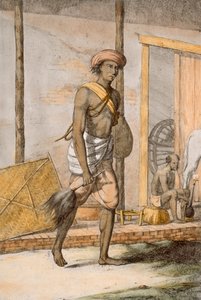 Damat, 'Hindular veya Görgü, Kostüm ve Törenlerinin Açıklaması'ndan, c.1808-12 (renkli gravür)