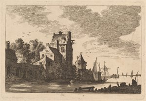 Girişteki Evler by Franz Edmund Weirotter