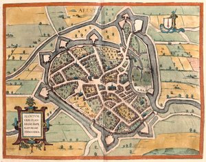 Aalst, Belçika (gravür by Franz Hogenberg