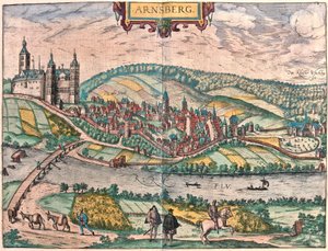 Arnsberg, Almanya (gravür by Franz Hogenberg