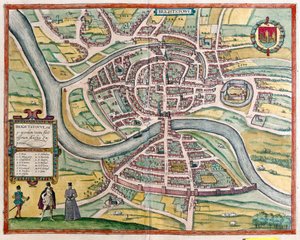 Bristol - Büyük Britanya (gravür by Franz Hogenberg