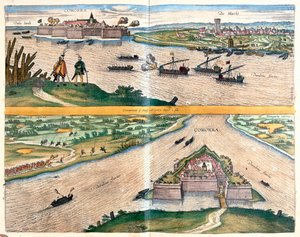 Komarno Kalesi, Slovakya by Franz Hogenberg