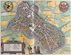 Lille, Fransa (gravür by Franz Hogenberg