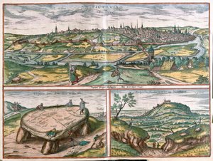 Montpellier, Turlar ve Poitiers, Fransa by Franz Hogenberg