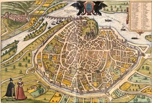 Avignon Planı, Fransa (gravür by Franz Hogenberg