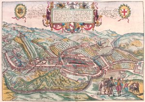 Serravalle, Vittorio Veneto (Treviso), İtalya (gravür by Franz Hogenberg