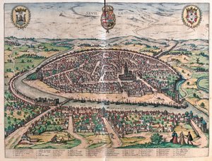 Sevilla, İspanya (gravür by Franz Hogenberg
