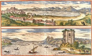 Pozzoli (Puteoli) ve Körfezler (Baiae) (bugünkü Baia), İtalya, Napoli Körfezi