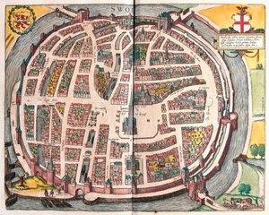 Zwolle, Hollanda (gravür by Franz Hogenberg