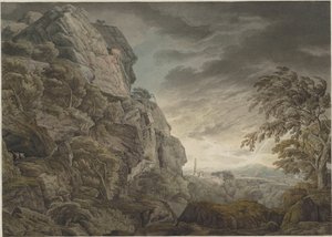 Fırtınada kahramanca manzara, c. 1790.