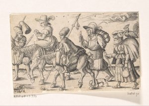 Askerler ve pazarlamacılar by Franz Isaac Brun