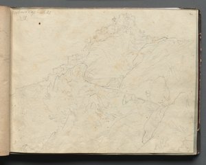 Roma ve Çevresi Manzaralı Albüm, Peyzaj Çalışmaları, sayfa 04a: Cervera. by Franz Johann Heinrich Nadorp