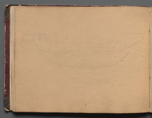 Roma ve Çevresi Manzaralı Albüm, Peyzaj Çalışmaları, sayfa 19b: Bir tekne taslağı. by Franz Johann Heinrich Nadorp