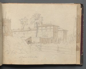 Roma ve Çevresi Manzaralı Albüm, Peyzaj Çalışmaları, sayfa 38a: :St. Giovanni ve Paolo, Roma"