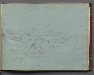 Roma ve Çevresi Manzaralı Albüm, Peyzaj Çalışmaları, sayfa 52a: Roma Manzarası. by Franz Johann Heinrich Nadorp