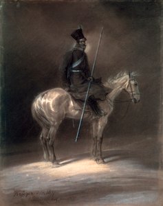 Atlı Kazak, 1837. by Franz Krüger