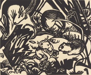 Hayvan Efsanesi Hayvan Efsanesi, 1912. by Franz Marc