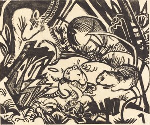 Hayvan Efsanesi Hayvan Efsanesi, 1912. by Franz Marc