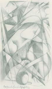 Bir yaratım için Arsenal by Franz Marc