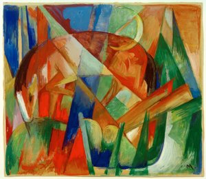 Fabletier II (Pferd) by Franz Marc