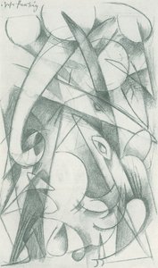 Franz Marc - Sahadan Eskiz Defteri - Sayfa 09 by Franz Marc