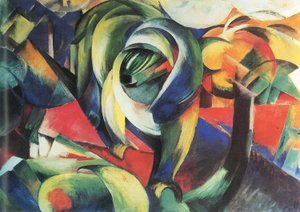 Almanca: Der Mandrill Mandrill by Franz Marc
