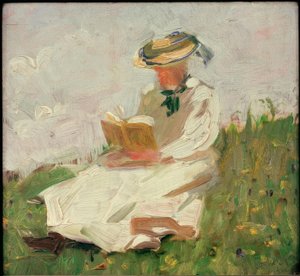 Kırsal kesimde kadın okuma by Franz Marc