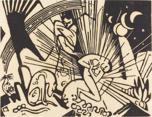 Uzlaşma Versoehnung, 1912. by Franz Marc