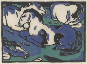Ruhende Pferde (Dinlenen Atlar), 1911-1912, 1916