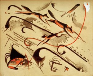Scherzo (tilkiler oynuyor) by Franz Marc