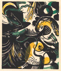 Yaratılış hikayesi II by Franz Marc
