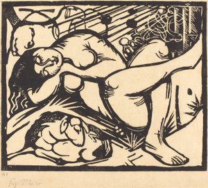 Uyuyan Çoban (Schlafende Hirtin), 1912 by Franz Marc