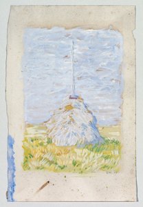 Brunnenbach yakınlarındaki küçük sazlık by Franz Marc
