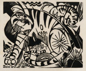 Tiger, 1912 (Japonya kağıdına gravür)