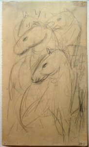 Mavi Atlar Kulesi by Franz Marc