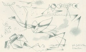 Ağustos böceklerinin doğuşu by Franz Marc