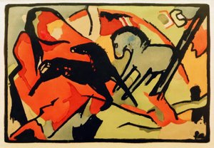 İki at by Franz Marc