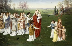 Bir Mayıs Alayı (tuval üzerine yağlı boya) by Franz Muller