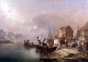 Norveç Düğünü by Franz Richard Unterberger